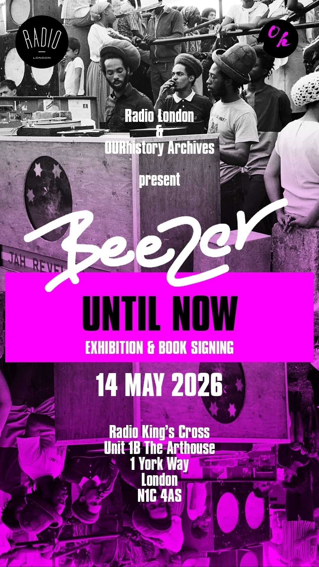 Beezer Exhibition & book signing at Radio King's Cross, Thursday 14 May, 6-10pm